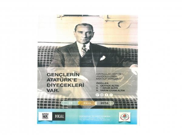 ´´Gençlerin Mustafa Kemal Atatürk´e Diyecekleri Var
